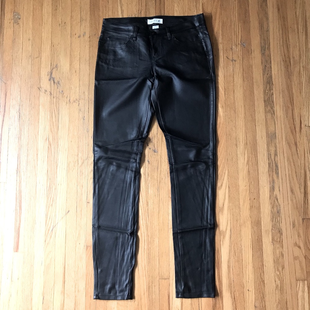 Fake Leather Pants - Long